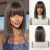 Esmee Short Straight Brown for Women Natural Synthetic Hair Ombre