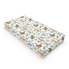 Baby Australian Animals Changing Pad Covers for Boy Girl 32''x16'' Koala Kangaroo Green Leaves Unisex Fitted Baby Changing Table Sheets Wildlife Soft Breathable Nursery Diaper Changing Table Mats