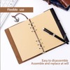 WWYSSZ Ring Binder Refill Paper Kraft Paper A5 Refillable 3