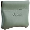 Travelambo Leather Squeeze Coin Purse Pouch Change Holder For Men