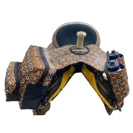 Showman Sandscape Aztec Insulated Nylon Horn Bag w/Water Bottles