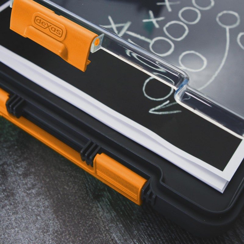 Dexas Clearview Clipcase Dry Erase clipboard, 13.75 x 9.5 Inch,