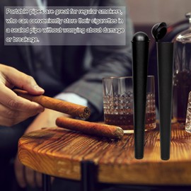 Srup Joint Tube, Plastic Joint Tubes, 120MM Plastic Porro Guard Tube, Airtight Plastic Cones with Lid, Airtight And Odor Proof to Seal Odors Inside