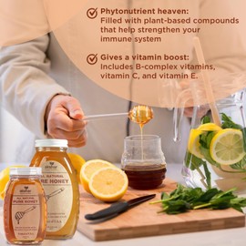 Akshar Ayurveda - 8 Oz Pure Honey - All Natural USA Honey - Smooth & Easy to Pour, Stored in Glass Jar - Natural Superfood Ingredient for Cooking, Baking or Eating Raw