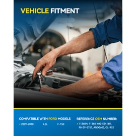 PHILTOP Alternator Compatible with Ford F-150 2009-2010 4.6L High Amp Alternators Replace 11368N 12V 135Amp CW S6 6-Groove Pulley