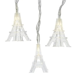 Kurt Adler Battery-Operated Set of 10 Warm White Eiffel Tower Lights