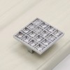 ESreake 10 Pack Extra Large Square Crystal Rhinestone Cabinet Knobs
