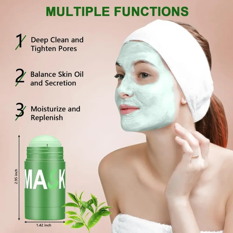 Mascarilla Facial En Barra De Té Verde For Eliminar