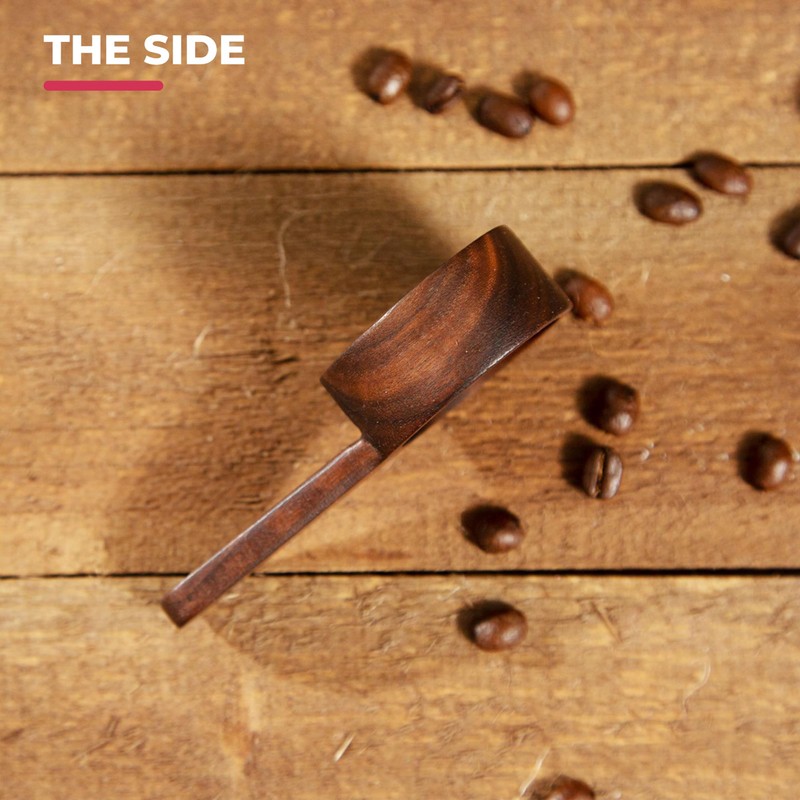 Dorsaer Coffee Scoop for Ground Coffee(2 Pieces),8g Walnut Wooden Scoops