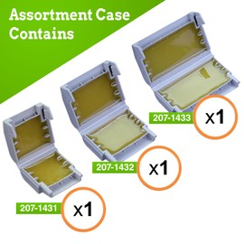 WAGO 3pc Gelbox for 221 Series 10 AWG Connectors with Assortment Case | Moisture Protection | IPX8 Listed | Includes (1x 207-1431) (1x 207-1432) (1x 207-1433) | 207 Series Gelbox | WAGO 221 Waterproof