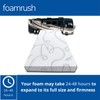 FoamRush 4-Inch Bunk (28" x 75") High Density Foam RV