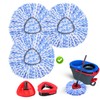 （ONLY Fit 2-TNAK）3 Pack Spin Mop Heads Replacement Compatible with