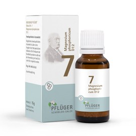 PFLÜGER Schüßler Salts No. 7 Magnesium Phosphoricum D12 - 15 g Globules - The Salt of Muscles and Nerves - Lactose-Free