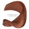 WENNALIFE Clip in Hair Extensions Real Human Hair, 20 Inch