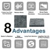 uxcell 50pcs Furniture Pads Square 1 1/2" Self-Stick Non-Slip Anti-Scratch