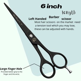 Professional Hairdressing Scissors Barber Salon Hair Cutting Sharp Razor Shear (6" Hair Scissors + Thinning Scissors)