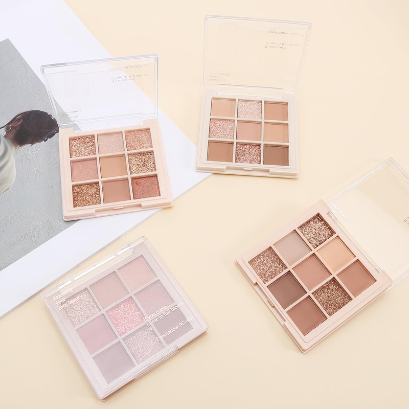 Boobeen Nude Eyeshadow Palette - Matte and Shimmer Makeup, Highly