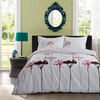 Creative Bliss Garden 3PC Print Duvet Cover Set, 100% Cotton,