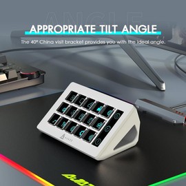 New Akp153 Studio Deck Stream Controller 15 Macro Keys Trigger Computer graphics - Color: White