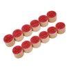 12Pcs Birthday Stamps Wooden Handle Assorted Style Clear Pattern Wooden