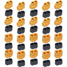 QIAN ZI QIU 10Pair XT60H (XT60 Uograde) Male Female Bullet Connectors Plugs for RC Lipo Battery Rc Drone Airplane Accessories XT60 Connectors Plugs