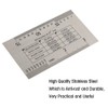 Guitar String Gauge, Stainless Steel Guitar String Action Ruler Double