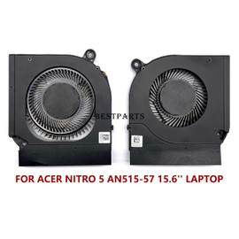 BestParts New CPU+GPU Fan Replacement for ACER Nitro 5 (AN515-57) Gaming Laptop 15.6'', P/N: FML9 DFS531005PL0T, FMAQ DFS5K223052836, 5V Fan