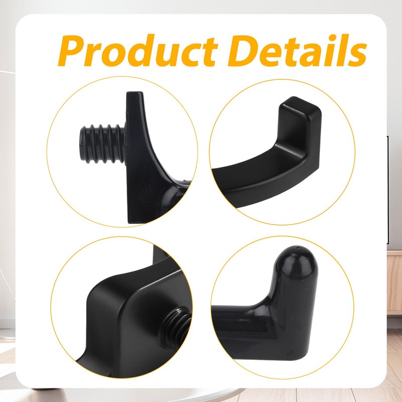 lasuroa 2pcs Storage Shed Hooks for Suncast, Black V and