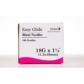 (Qty 25) 18 ga x 1-1/2" Dispensing Needle, Blunt Tip