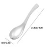 SourceTon 6 x Stainless Steel Soup Spoons Heavy Duty 14cm