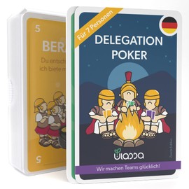 Delegation Poker Card Set - 3-7 People - For Agile Companies for Effective Delegation of Responsibilities in the Team - Agile Management 3.0 - German Version