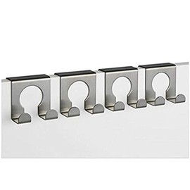 TP-Produkte 16114 Kleiderhaken Türhaken Tür Gaderobe Gaderobenhaken, 4 Haken, 5 X 5cm