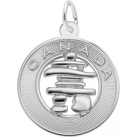 Rembrandt Sterling Silver Canada Inukshuk Ring Charm by Rembrandt