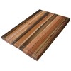 TESLYAR Medium Solid Wood Cutting Board for Kitchen with Side