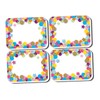 Ashley Productions ASH78008 Non-Magnetic Mini Whiteboard Erasers, Confetti, Printed Foam/Black