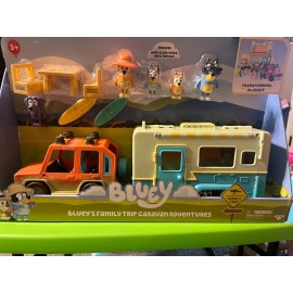 ludu studio bluey's family trip caravan adventures huge transforming playset~ FREE SHIPPING!