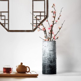 SNAIL GARDEN 2Pack Artificial Plum Blossom Flowers, Faux Long Stem Plum Blossom Bouquet with 13 Heads Full Bloom Plum & 23 Silk Flower Buds-Fake Plum Branches for Home Table Decoration (33.5", 21.2")