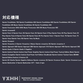 [YXHH] Garmin Conversion Adapter, L-Type C Type, Instinct 2/2S Plug, Convert Micro, Fast Charging, Compatible with ForeAthlete 245/Fenix 7/7S/7X/Venu 2/2S/2 Plus55/745/935/Fenix7/6/5 (Black | Type C)