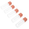 IWOWHERO 5Pcs Empty Lip Balm Tubes with Brush Head and