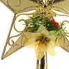 com-four® Christmas Tree Topper in Star Shape, Decorated Star for