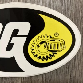 BG Vintage Logo Lubricantion Brand Product Decal Sticker Oil Gear