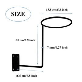 LhyBtm Helmet Holder Wall Motorcycle Helmet Hook Metallic Motorcycle Helmet Jacking Device Hook Display Rack for Motorcycle Helmets Baseball Helmets Basketball Pack of 3