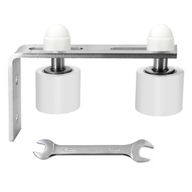 Eadabok 1 5/8'' Gate Roller Guide Adjustable Sliding Gate Nylon Roller with L-Shape Bracket