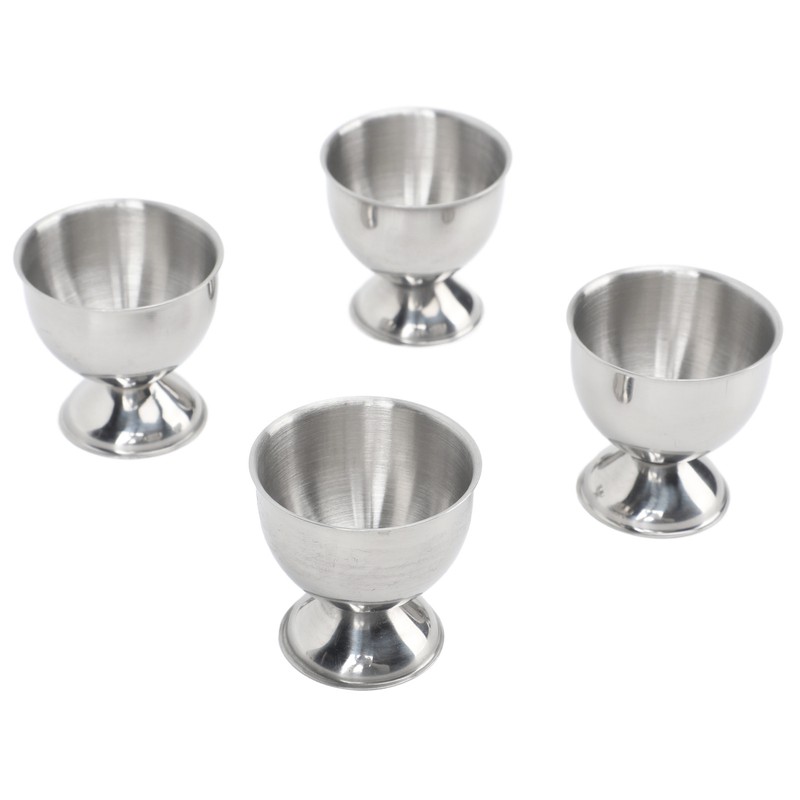 4PCS Egg Cup Set 40ml Stainless Steel High Temperature Resistant