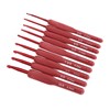 9Pcs Crochet Hook Set Aluminum Body Silicone Wrapped Handle 2