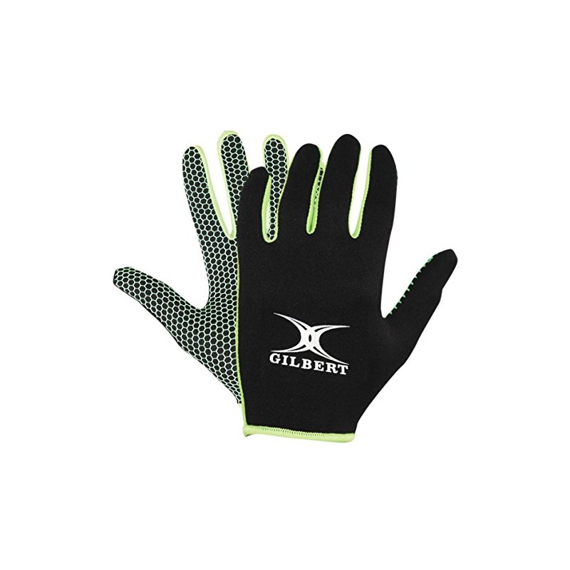 Gilbert Boy's Atomic Gloves - Black/Green, 3X-Small
