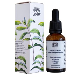 Serum Ácido Hialurónico + Colágeno + Elastina + Vitamina B5- Frasco de 30 ml, Serum hidratante que aporta elasticidad - Suero Facial Hidratante - bienestar neem erfre