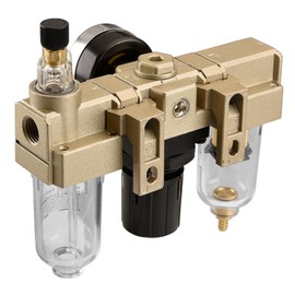 Heschen AC2000-02 Air Source Regulator 0-1 MPa PT 1/4 Inch with Measuring Range Filter