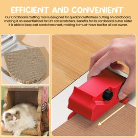 Cardboard Cutter for Cat Scratchers, Cardboard Strip Cutter, 3D Printing Cardboard Cutter, DIY Cat Scratching Board Cardboard Stripping Tool, Cardboard Handheld Cardboard Recycling Cutting Tool