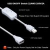 ELECTOP 2 Pack Male to Female USB Cable with On/Off